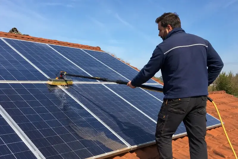 Nettoyage et entretien de panneaux solaires à Souspierre